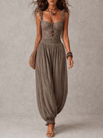 Wanda | Mono Bohemien con Pizzo e Pantaloni Fluidi