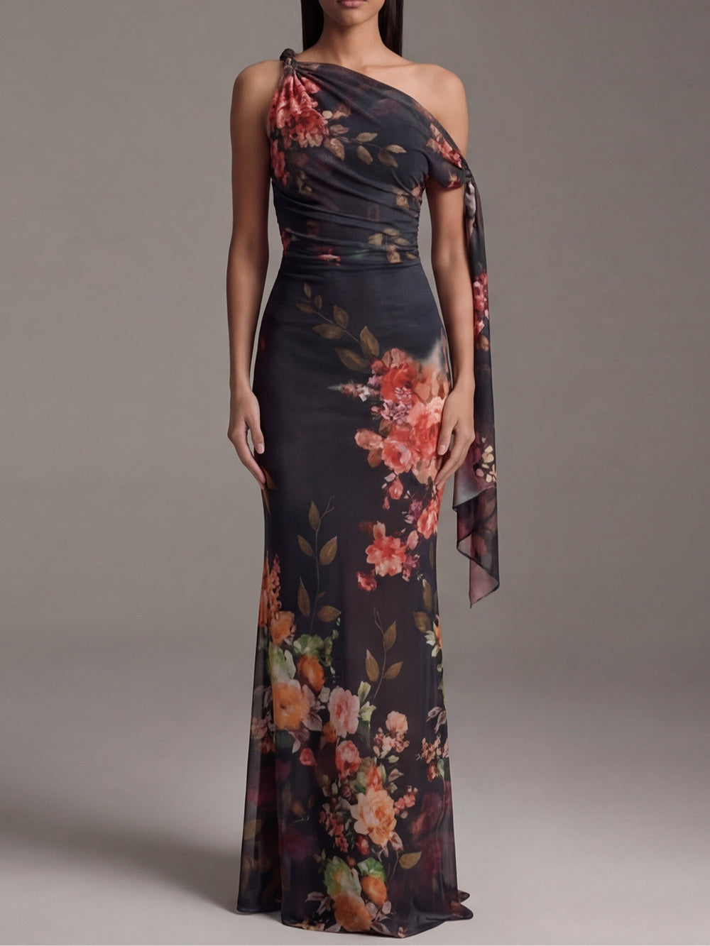 Solene | Vestito Plissettato Asimmetrico