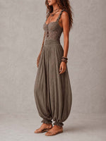 Wanda | Mono Bohemien con Pizzo e Pantaloni Fluidi