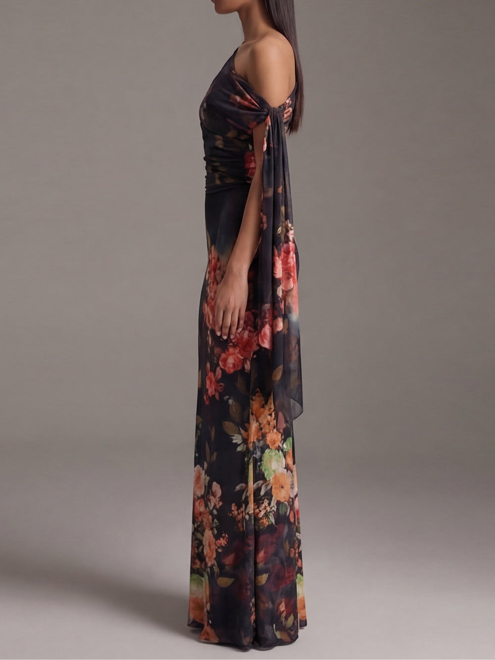 Solene | Vestito Plissettato Asimmetrico