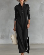 Elara | Vestito Maxi Bianco dallo Stile Minimalista