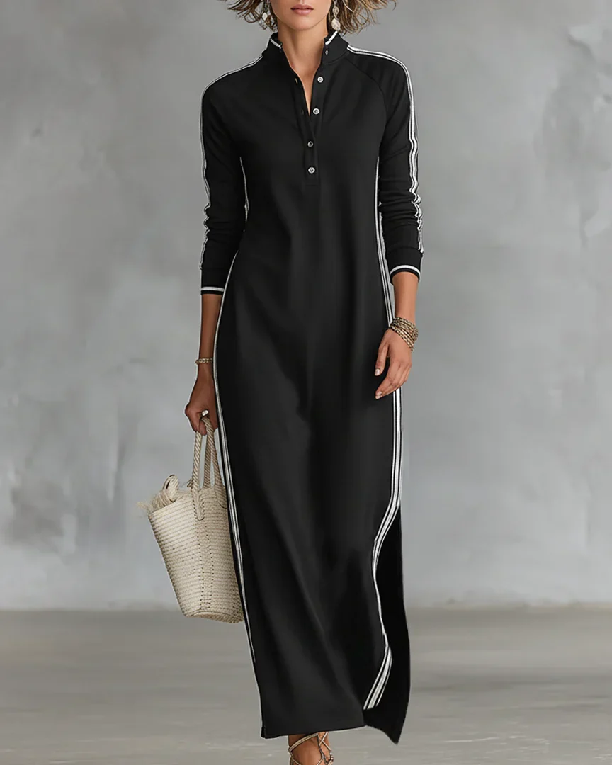 Elara | Vestito Maxi Bianco dallo Stile Minimalista