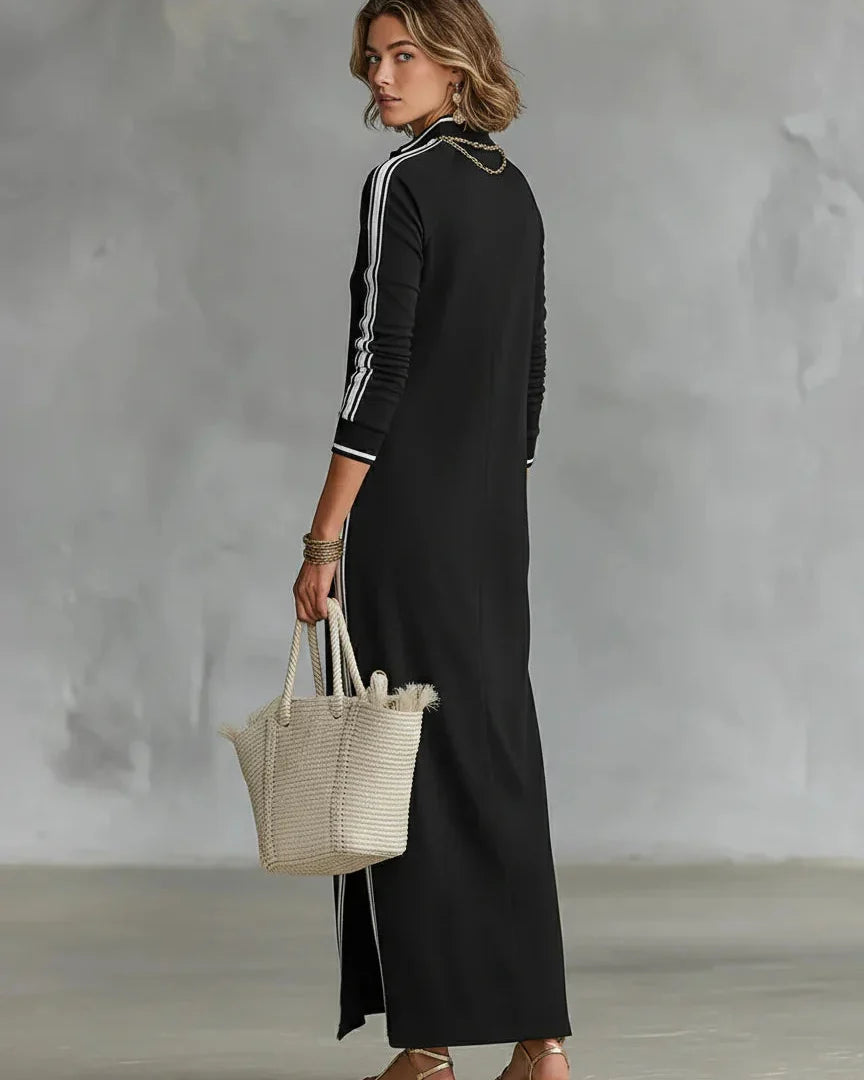 Elara | Vestito Maxi Bianco dallo Stile Minimalista