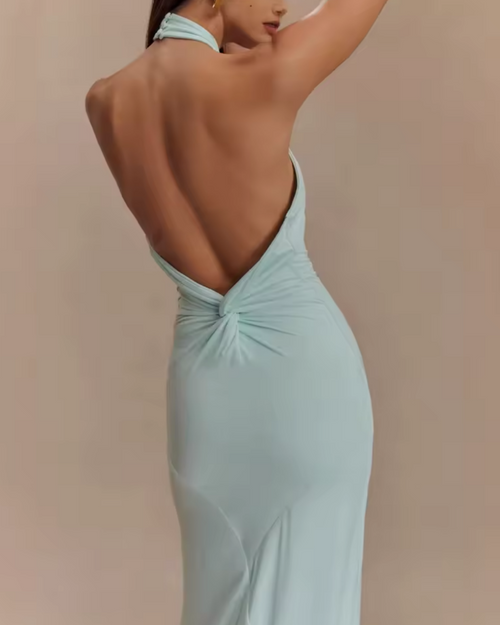 Aria | Vestito Elegante Halter Lungo
