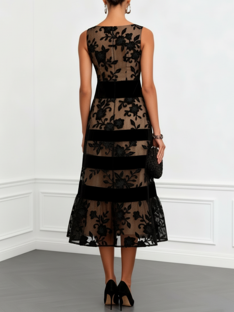Noor | Vestito in Rete Floreale