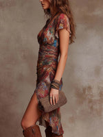 Tessa | Vestito Plissettato con Collo a V