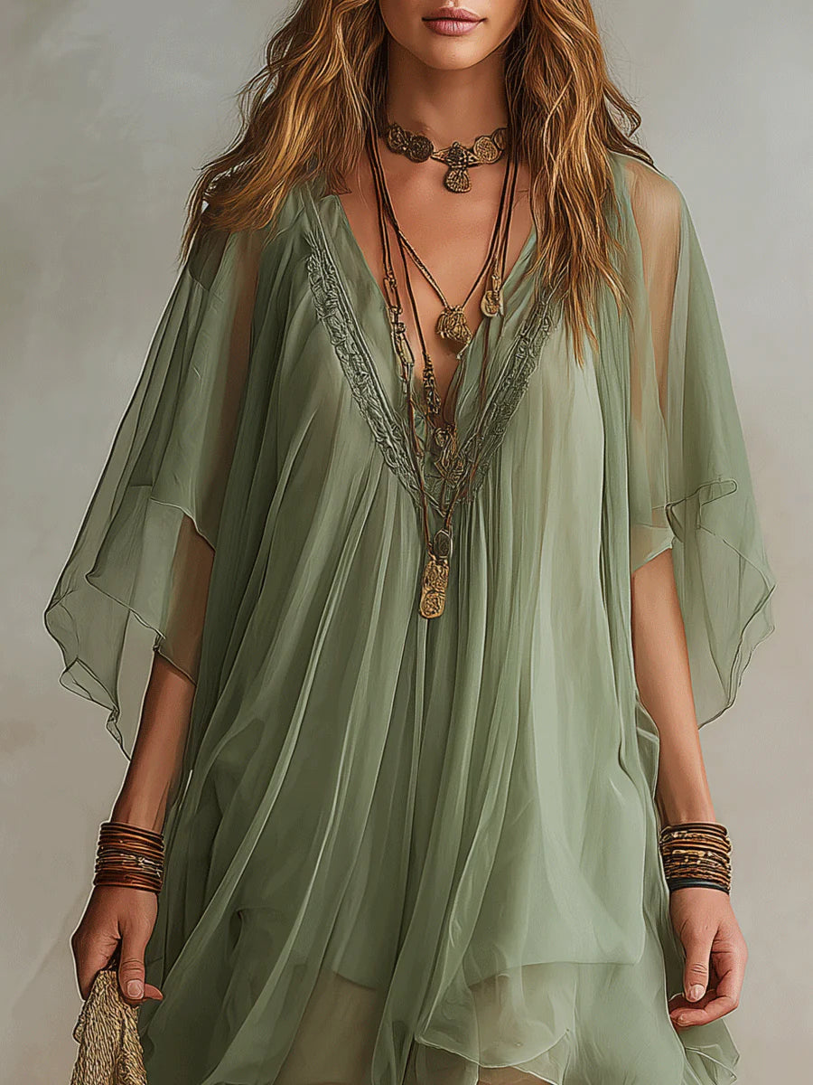 Brisa | Vestido Vaporoso con Escote en V