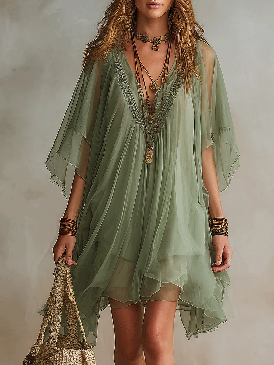 Brisa | Vestido Vaporoso con Escote en V