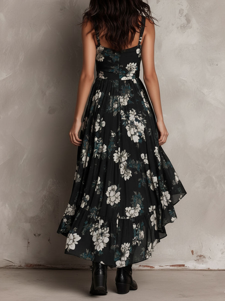 Novella | Vestito Floreale Senza Spalline