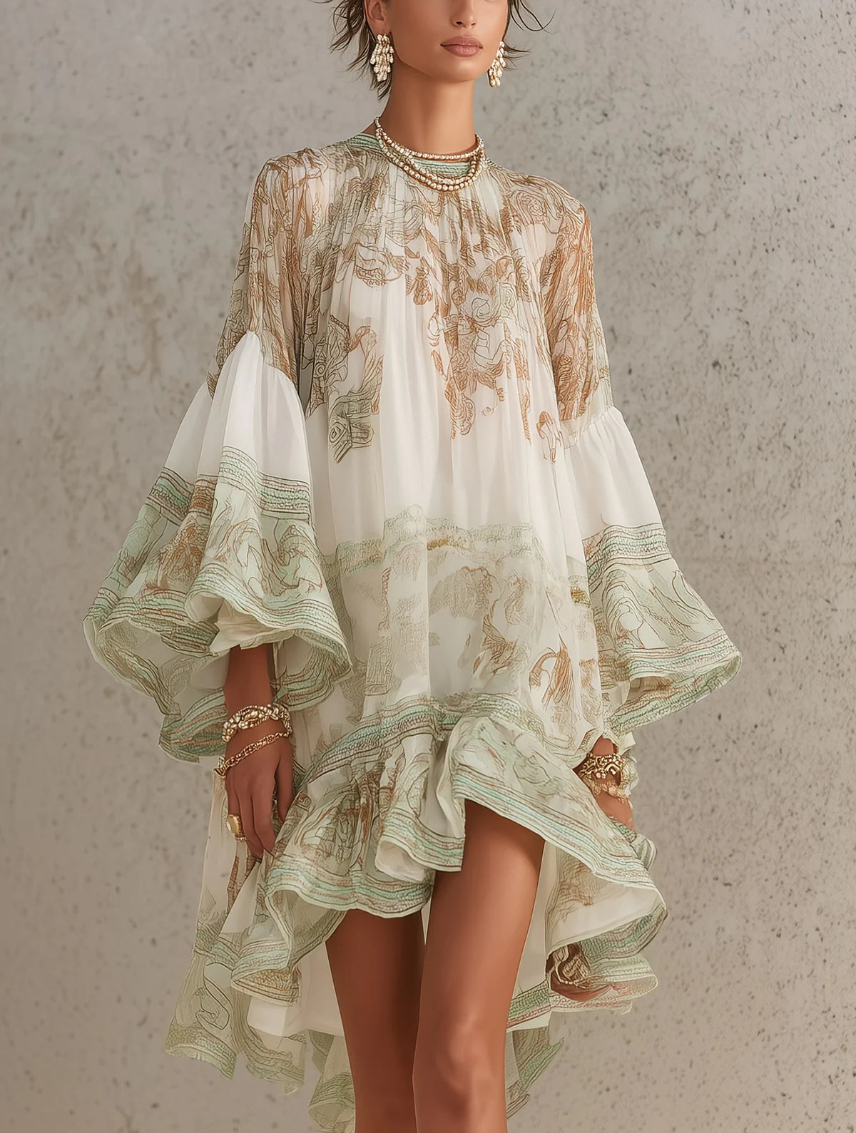 Cosette | Vestito a Righe con Volant