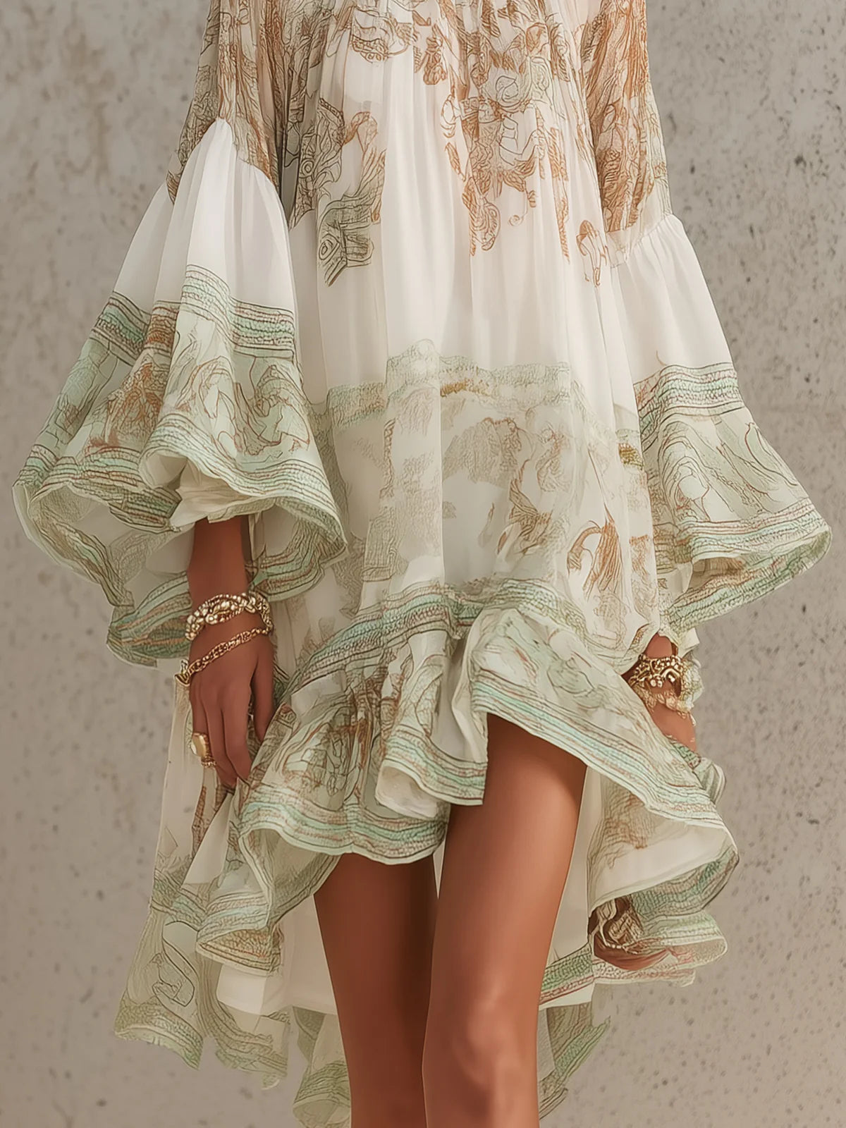 Cosette | Vestito a Righe con Volant