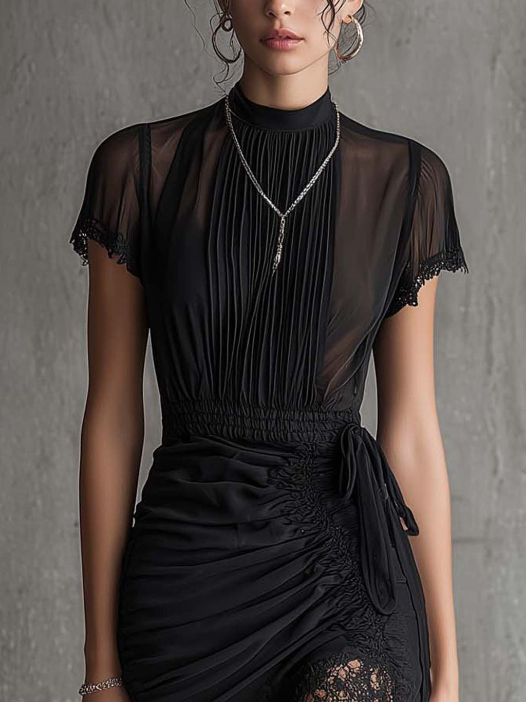 Simona | Vestito con Vita Plissettata