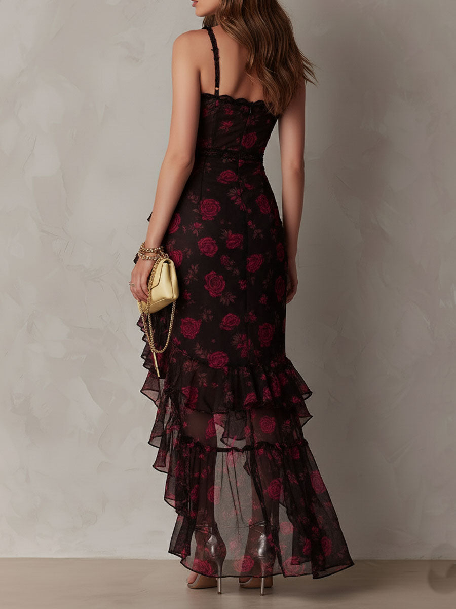 Carmela | Vestito Floreale con Volant