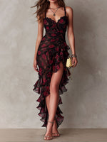 Carmela | Vestito Floreale con Volant
