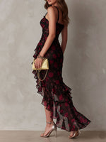 Carmela | Vestito Floreale con Volant