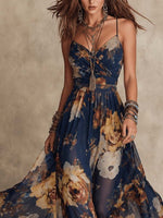 Zafiro | Vestito Midi in Chiffon Floreale